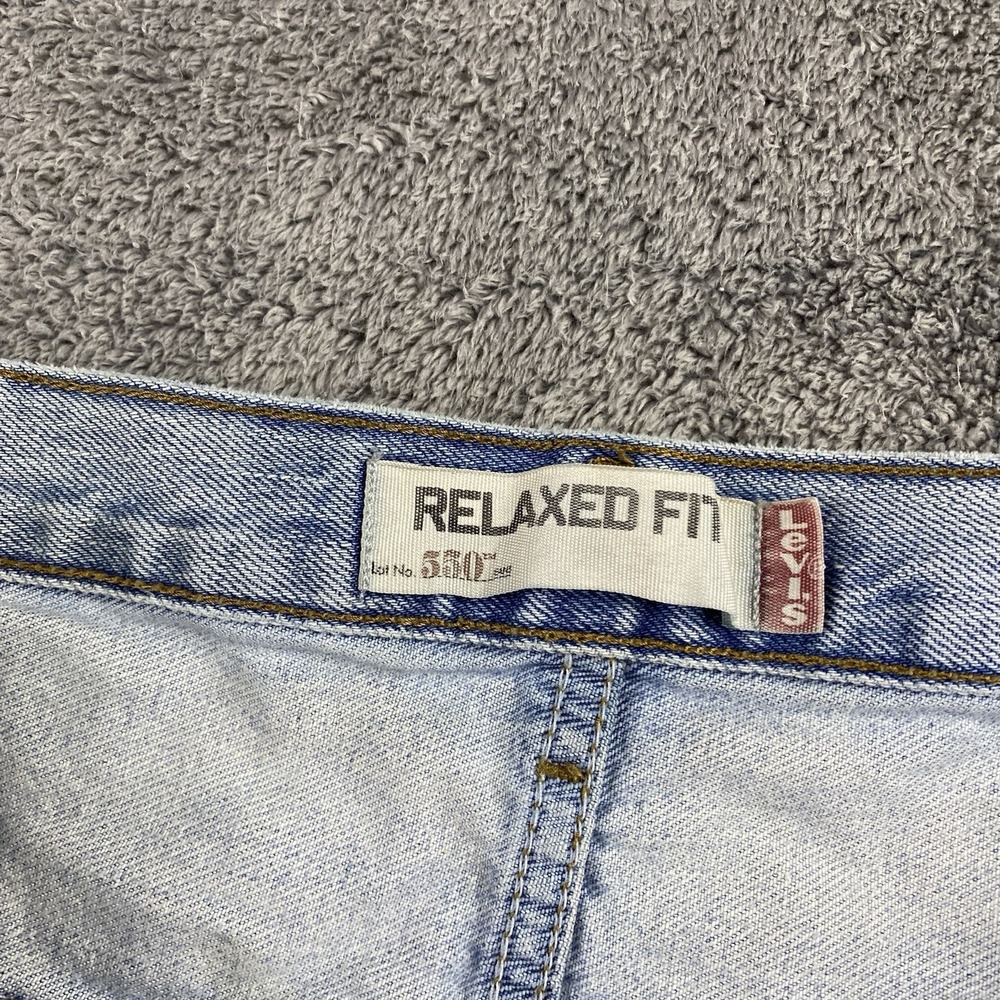 Levis‎ 550 Relaxed Fit Jeans Mens 42x28 Blue Light Wash High Rise - Picture 10 of 16